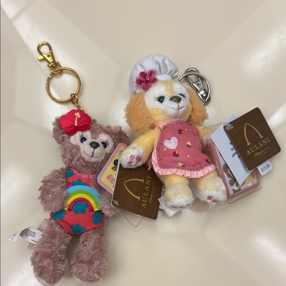 Aulani Plush Keychains - Shellie May & Cookie Ann
